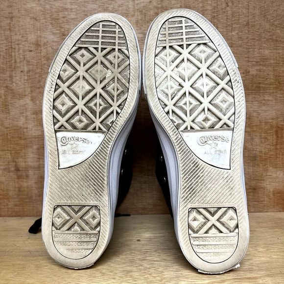 Converse High-Top Sneakers Black and Gold - Picture 7 of 9